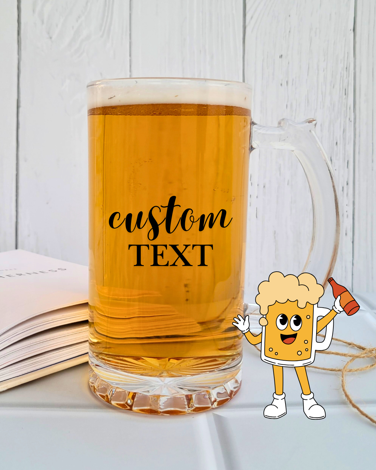 Customised Message Beer Mug