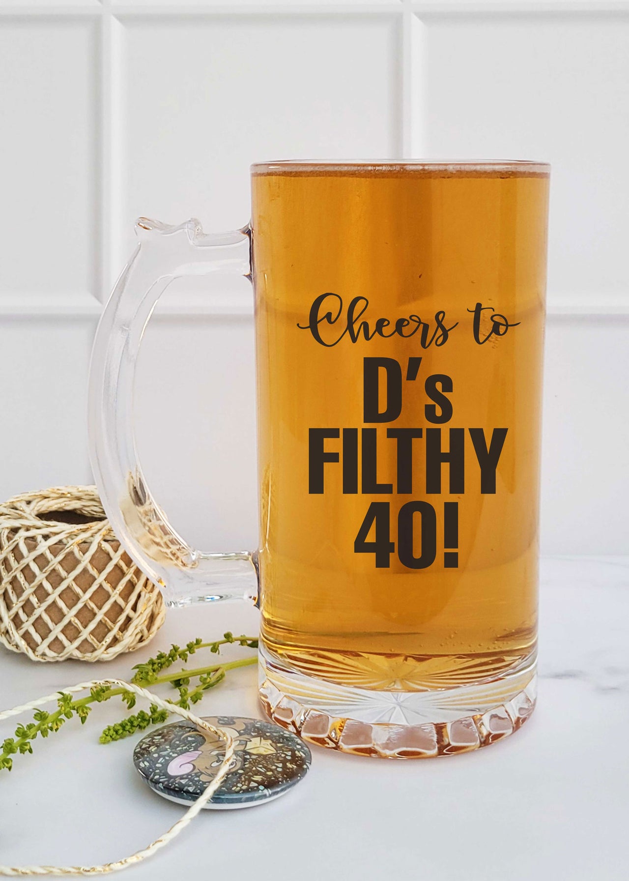 Customised Message Beer Mug