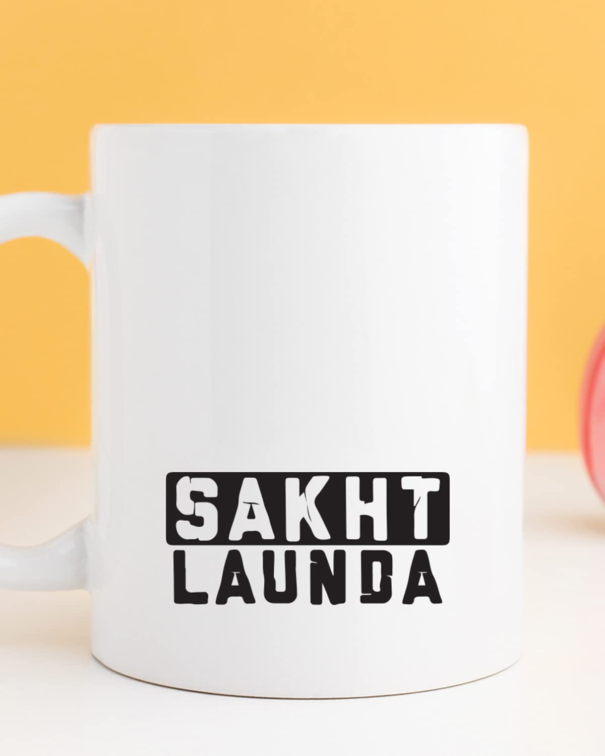 SAKHT LAUNDA Coffee Mug - Gift for Friend, Birthday Gift, Birthday Mug, Motivational Quotes Mug, Mugs with Funny & Funky Dialogues, Bollywood Mugs, Funny Mugs for Him & Her