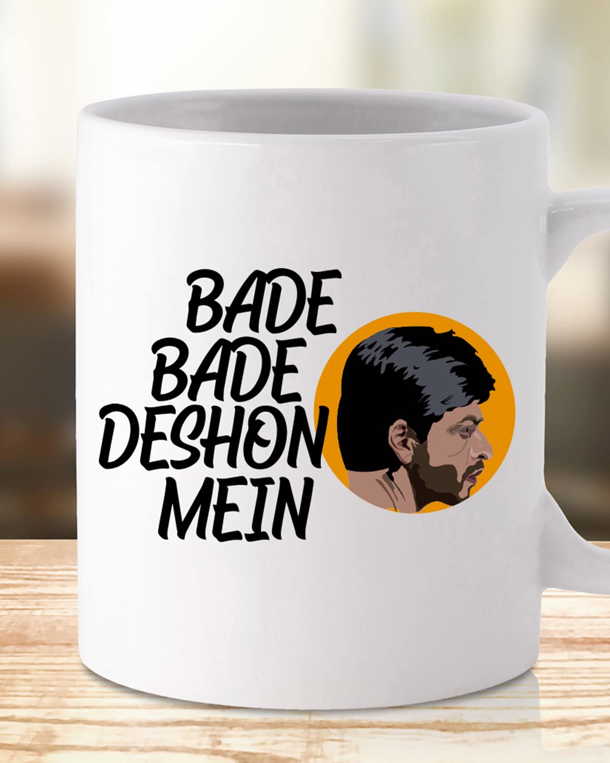 BADE BADE Deshon Mein Coffee Mug - Gift for Friend, Birthday Gift, Birthday Mug, Motivational Quotes Mug, Mugs with Funny & Funky Dialogues, Bollywood Mugs, Funny Mugs for Him & Her