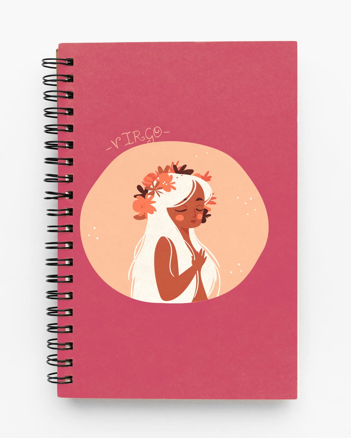 Virgo Illustrated Spiral Notebook