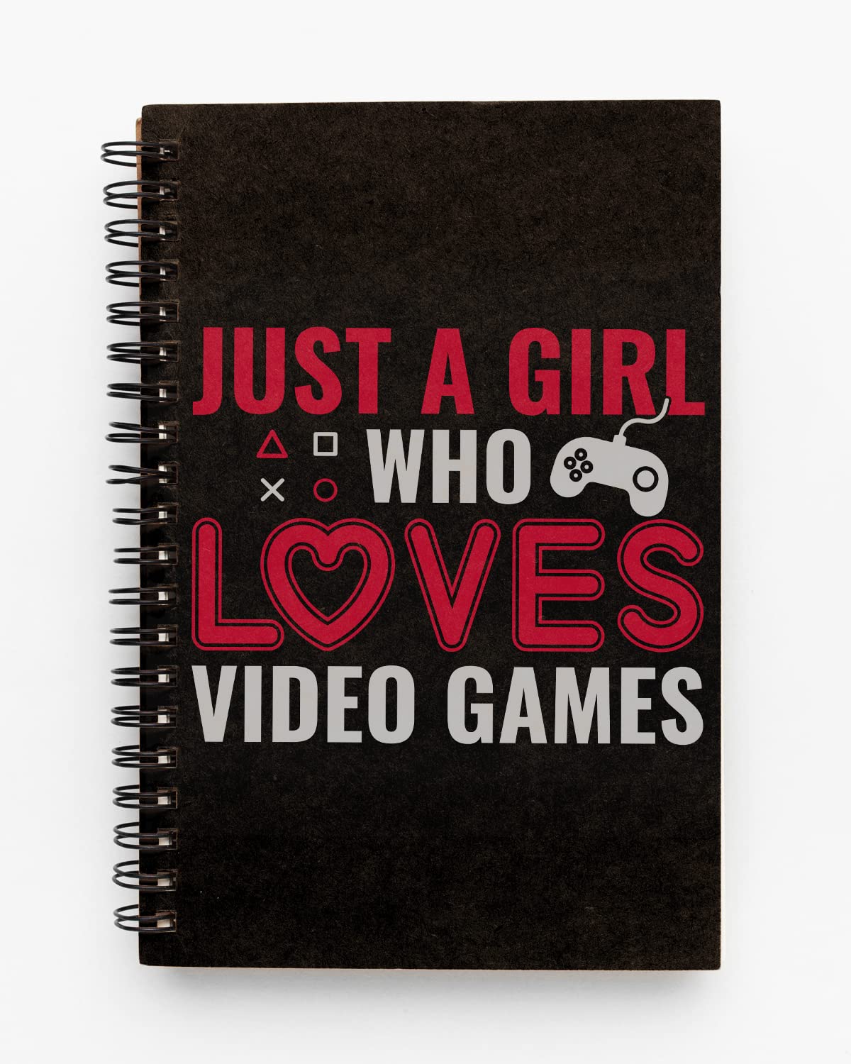 Girl Loves Video Games Spiral Notebook