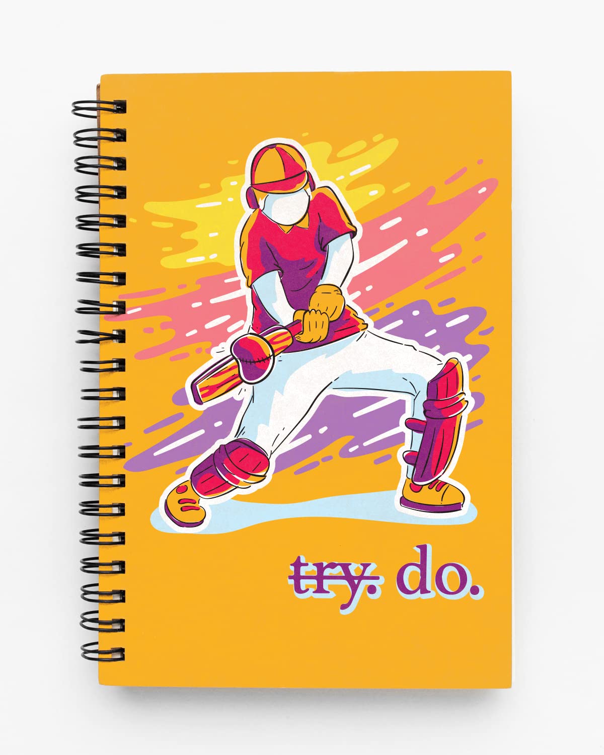 Vibrant Cricket Spiral Notebook