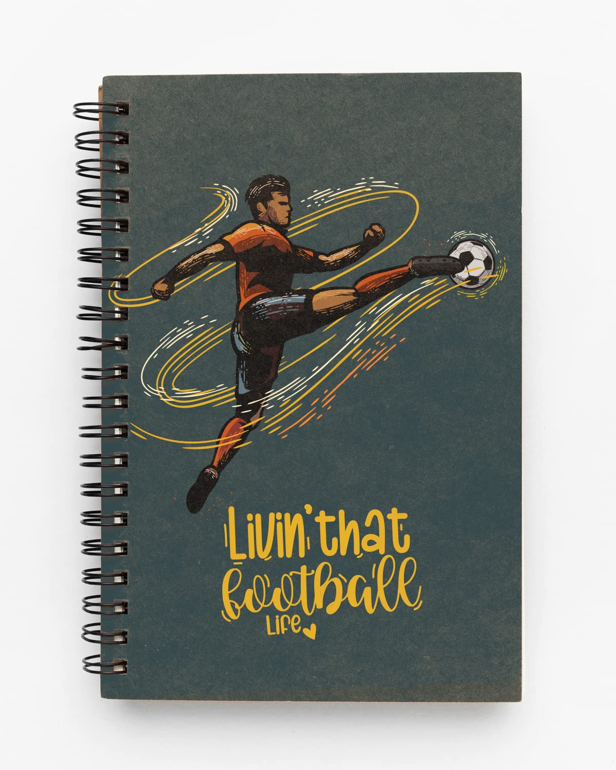 Living That Football Life Spiral Notebook