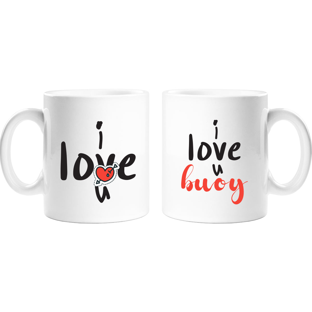 I Love You Couple Mug - Set of 2